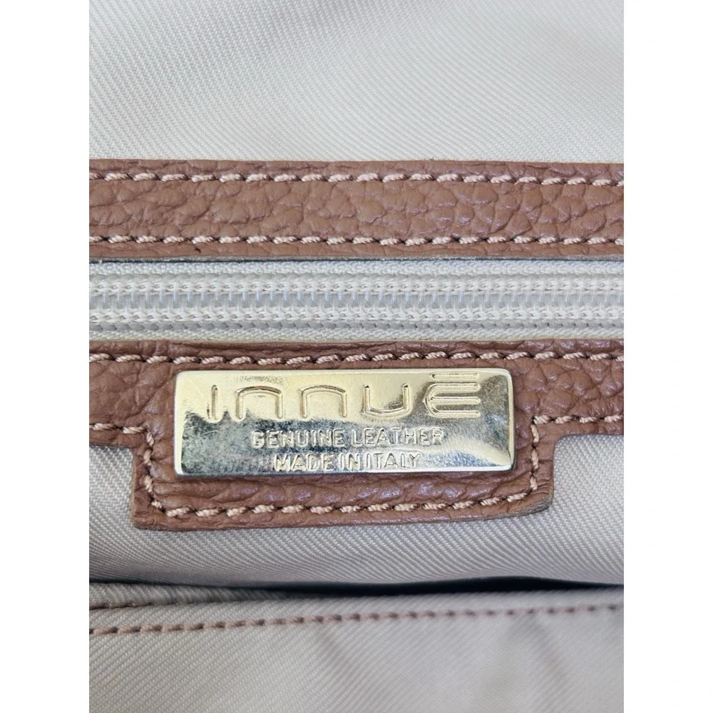INNUE genuine leather large Hobo Crossbody Made In Italy Brown MSRP‎ $349 NWOT